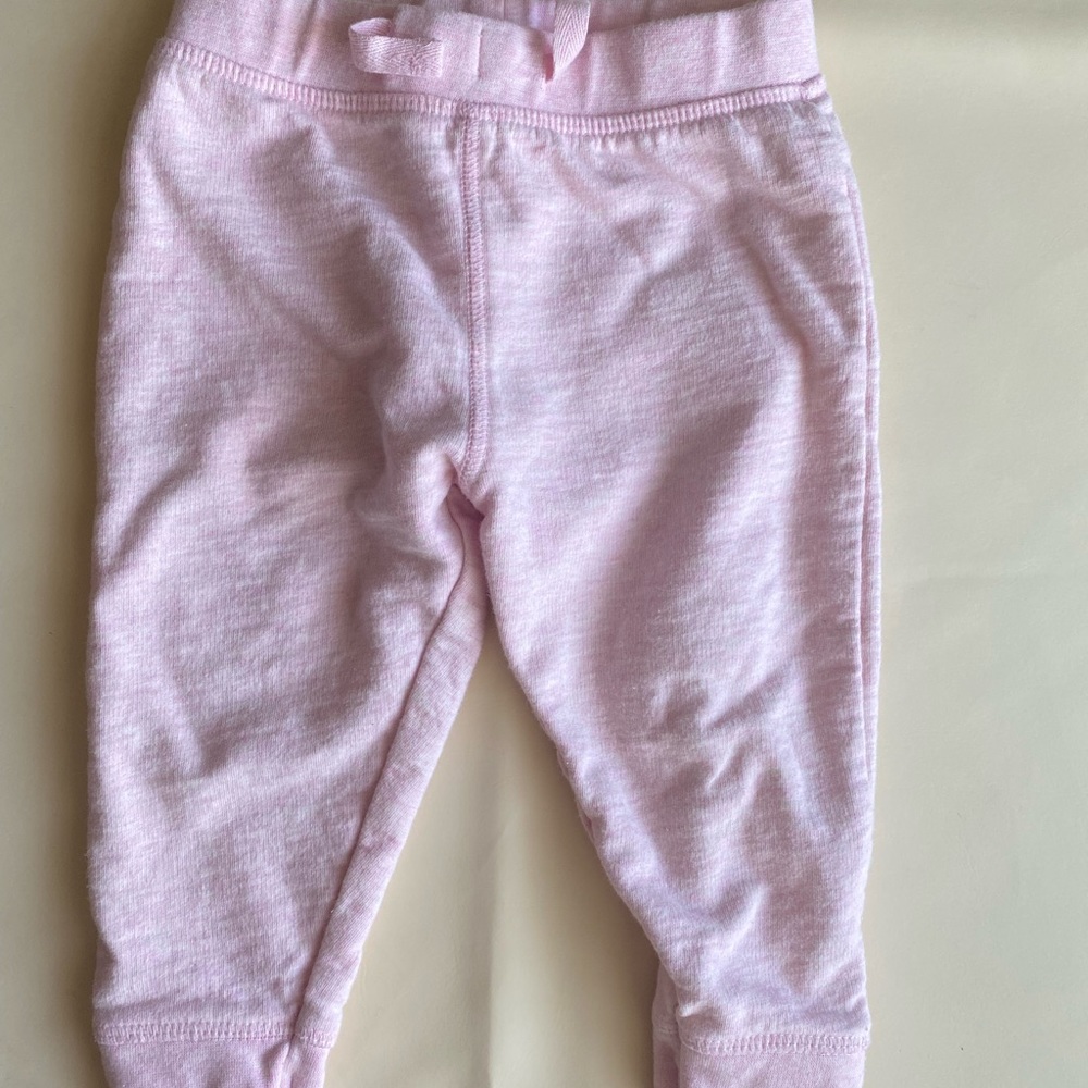 Organic Baby Girl Fleece Sweatpants